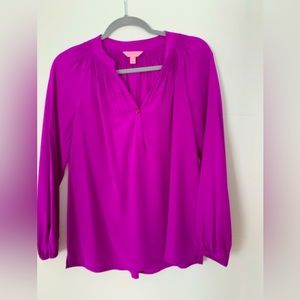 Lily Pulitzer purple blouse xs
